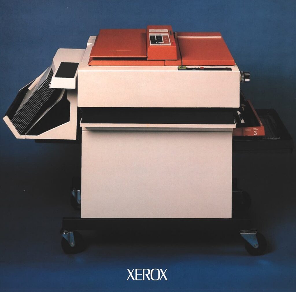 Xerox 3107 copier with 10-bin sorter
