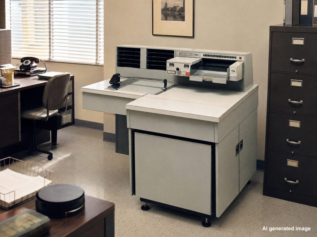 Rank Xerox 1000 copier in office environment
