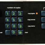 Xerox 5400 operating panel