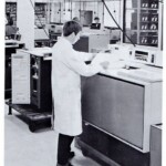Toner and drums were tested to ensure manufacturing quality, in the test facility at Welwyn Garden City. In this photo you can see 3600, 4000, 7000 and 660 copiers. System test at Welwyn Garden City