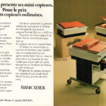 Xerox 3100, 3100LDC/3103, 3107 French advertisement from Rank Xerox