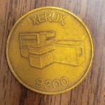 Xerox 9200 commemorative coin from 1974