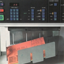 Xerox 9200 control panel and output tray
