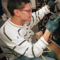 Xerox assemblyman Saly Philabounkhoun works on the Docutech 135. Oct. 27, 1995