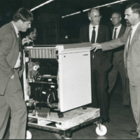 BJ Baron visit Rank Xerox Venray 199x