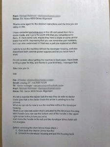 Xerox 4000 working copy with text after adjustments
